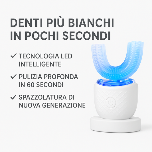 ✨ Spazzolino Automatico 360° – Sorriso Perfetto in 30 Secondi! ✨